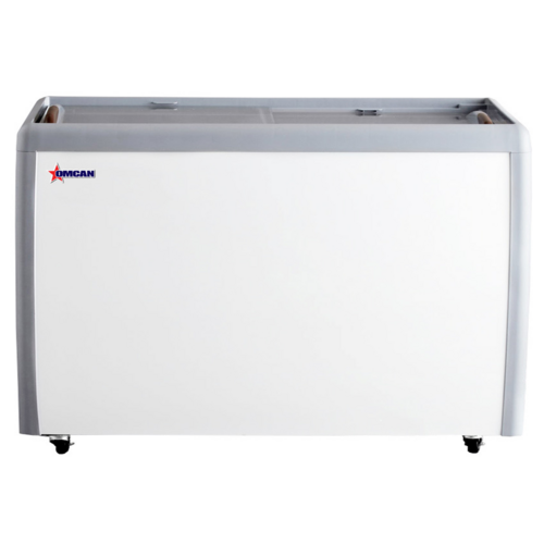 Omcan USA 46495 60-inch Ice Cream Display Chest Freezer with Flat Glass Top