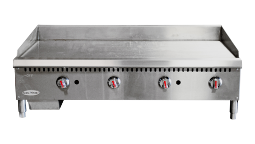 Serv-Ware SMGS-48 Serv-Ware - Gas Cooking - 48" Manual Griddle  - Natural Gas - Dimensions: 47.99" W x 29.96" D x 16.02" H - BTU/H: 30