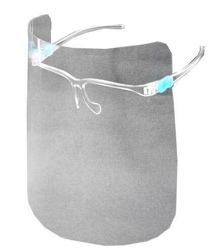 Omcan USA 46700 Disposable Face Shield Cover with Glasses Frame