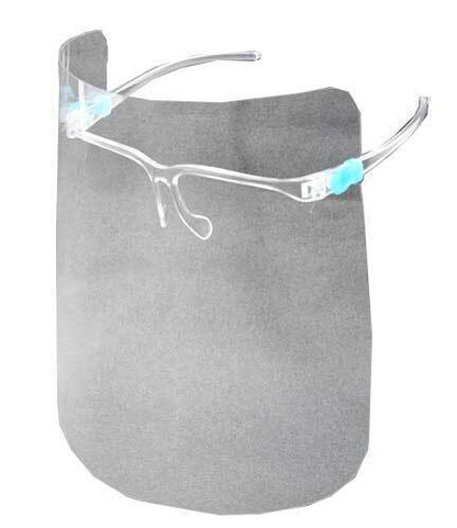 Omcan USA 46700 Disposable Face Shield Cover with Glasses Frame