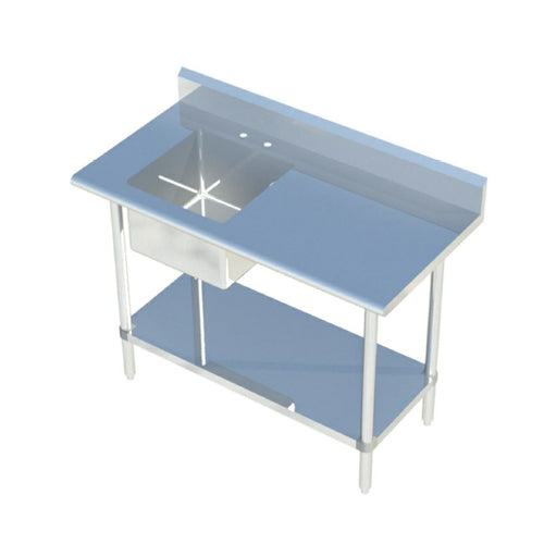 Sapphire Manufacturing SMTPS-2448L Work Table With Prep Sink