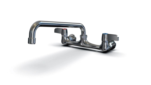 NBR Equipment P3W8S8  8" wall mount Faucet