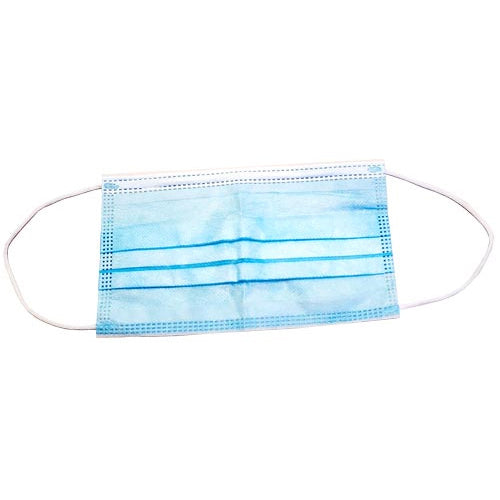 Omcan USA 46666 DISPOSABLE FACE MASK 3 LAYERS 50 PCS/PACK FDA/CE STANDARD
