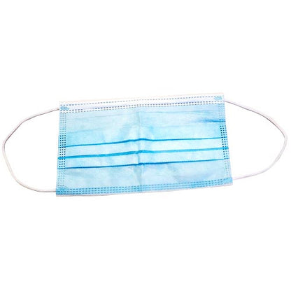 Omcan USA 46666 DISPOSABLE FACE MASK 3 LAYERS 50 PCS/PACK FDA/CE STANDARD