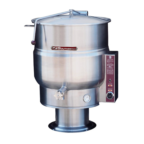 Southbend (Middleby) KEPS-40 ELECTRIC STEAM KETTLE - STATIONARY PED, 2/3 JACKET 40 GAL, 208V