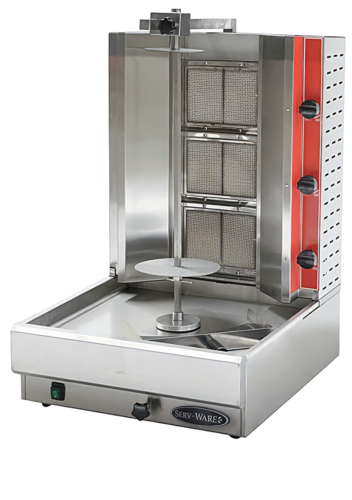 Serv-Ware SWVB-3 Serv-Ware - Gas Cooking - 3 Burner Vertical Rotating Broiler