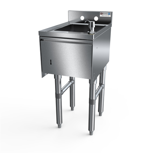 NBR Equipment UW-1-1012-1218-TDV Slim-Line Underbar Hand Sink