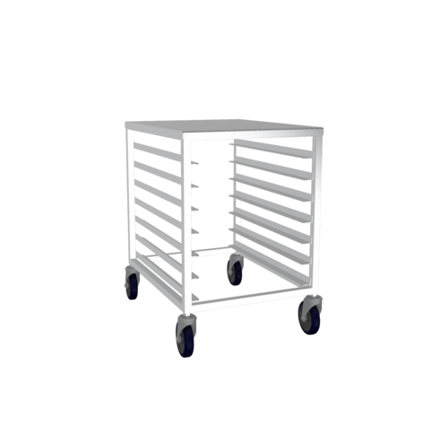 Winholt AL-1807-30H Aluminum Mobile Platter Rack