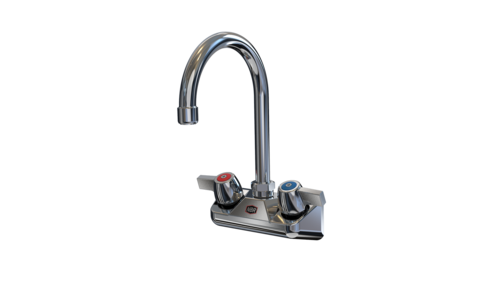 NBR Equipment P3W4S5G 4" wall mount faucet