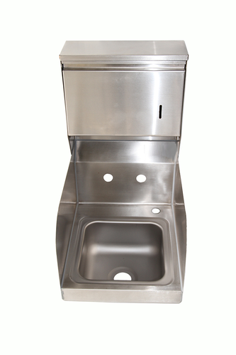 NBR Equipment HS1-W2-LR-TD Space Saver Hand Sink