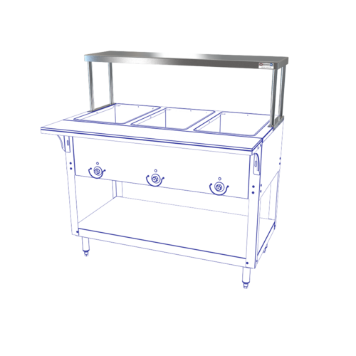 NBR Equipment HT-3-SOS Single Overshelf