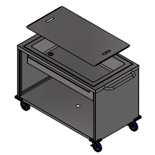 Winholt SS-BC-2748-INSULIB Mobile Grab and Go Ice Cart