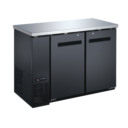 Omcan USA 50057 49-inch Solid 2-Door Bottle Cooler with 11.8 cu. ft. capacity