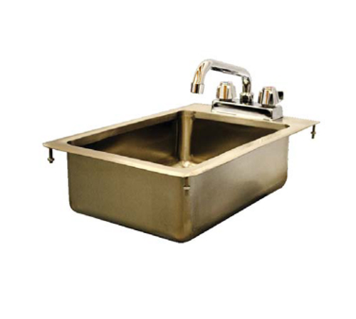 Serv-Ware DIS-1C10145-CWP-V Serv-Ware - Sinks - 12" Drop-In Sink - 12" W x 18" D x 5" H