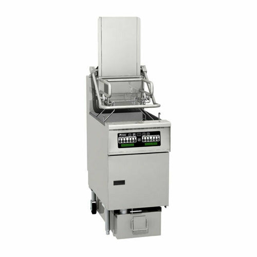 Pitco (Middleby) SFSELVRF Solstice Supreme™ Reduced Oil Volume Fryer System with Advanced Automatic Filtration & Lift Assist for 5 Slot Rack Holder