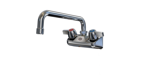 NBR Equipment P3W4S12  4" wall mount faucet