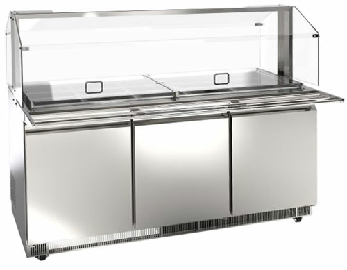 Omcan USA 50090 (PT-CN-1778-S-HC) Refrigerated Prep Table