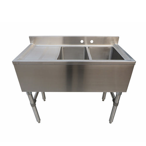 NBR Equipment UW-2-101410-48L Slim-Line Underbar Sink Unit