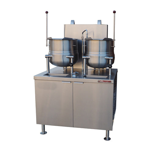 Southbend (Middleby) GMT-10S-10 GAS STEAM KETTLE ON 42" CAB, 10+10 GAL