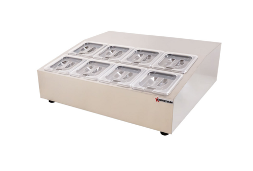Omcan USA 47862 (RS-CN-0008) Refrigerated Prep Rail Salad Bar Station