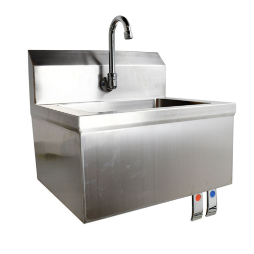 Omcan USA 46319 Fabricated Hand Sink with Knee Valve Assembly