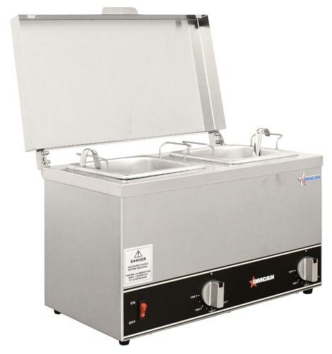 Omcan USA 44182 (FW-CN-0252) Double Pot Sauce Warmer
