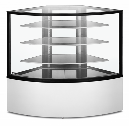 Omcan USA 47708 (RS-CN-0351-C) Refrigerated Corner Display Case