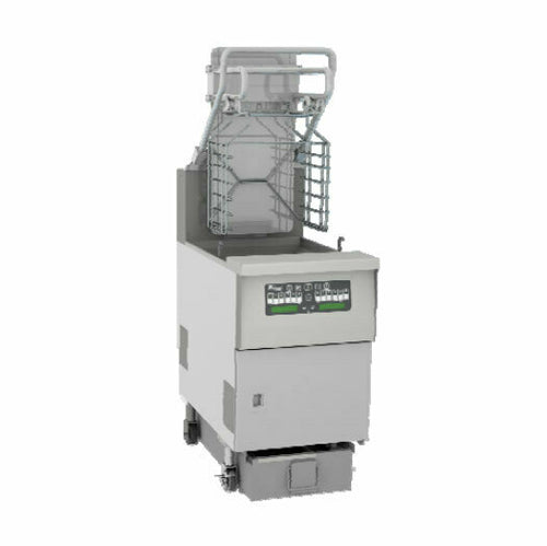 Pitco (Middleby) SFSGLVRF Solstice Supreme™ Reduced Oil Volume Fryer System with Advanced Automatic Filtration & Lift Assist for 5 Slot Rack Holder