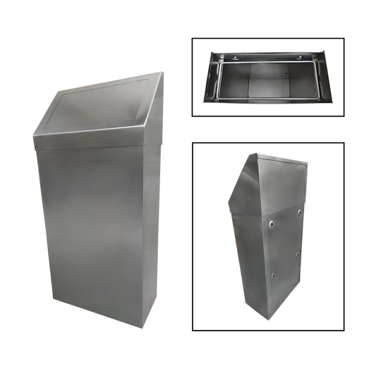 NBR Equipment WTC-13 Wall Mounted trash can