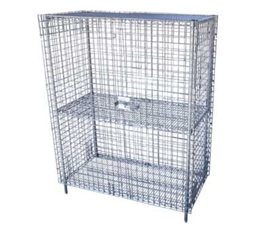 Serv-Ware SC36SL-CWP Serv-Ware - Wire Shelving - Chrome Security Unit (5 pcs) 36" W x 25.6" D x 69.4" H