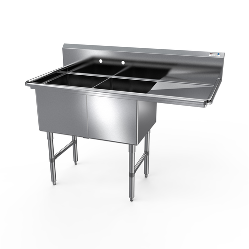 NBR Equipment 2SS-181814R18 Premium Sink