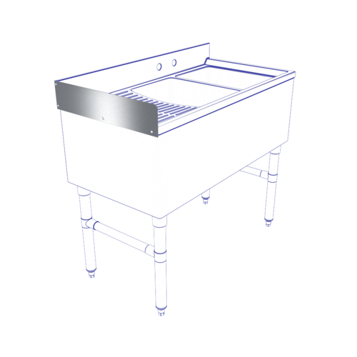 NBR Equipment UW-S18 Side Splash
