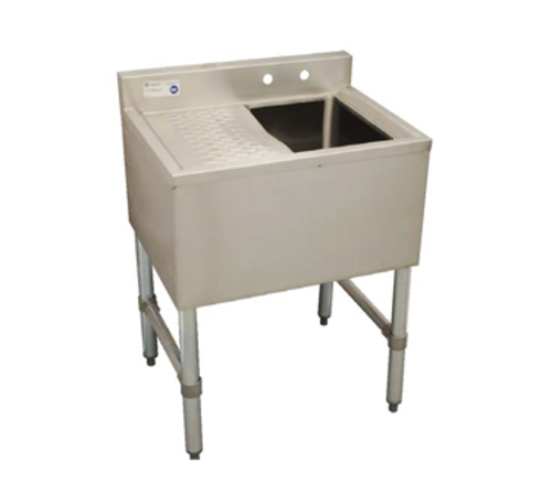 Serv-Ware BAR1B24-R-CWP-V Serv-Ware - Sinks - 24" Bar Sink 1 Bowl - Dimensions: 24" W x 18.75" D x 33" H