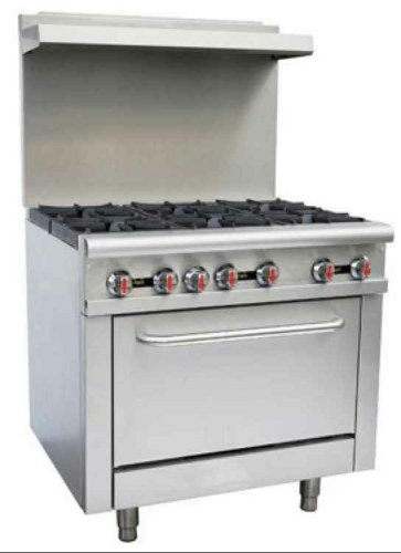 Sapphire Manufacturing SE-RA36 NG/LP Sapphire Restaurant Range