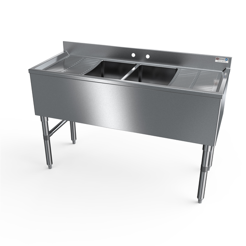 NBR Equipment UW-2-101410-48LR Slim-Line Underbar Sink Unit