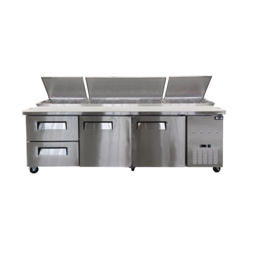 Omcan USA 49299 (PT-CN-2400-2D) Refrigerated Pizza Prep Table