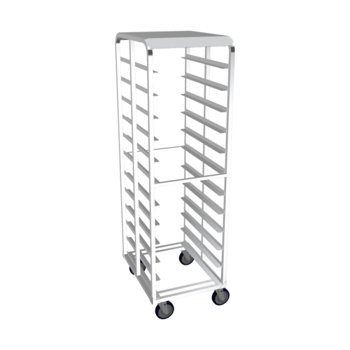 Winholt AL-1812BP-XB-ST Aluminum Mobile Heavy Duty Pan Rack with Solid Top