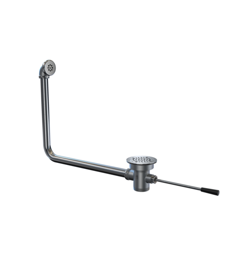 NBR Equipment P5LDF Lever handle waste drain with over flow head & tube