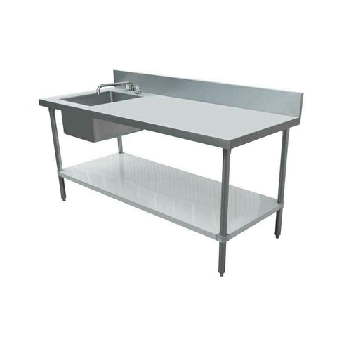 Omcan USA 43241 (43241) Work Table With Prep Sink
