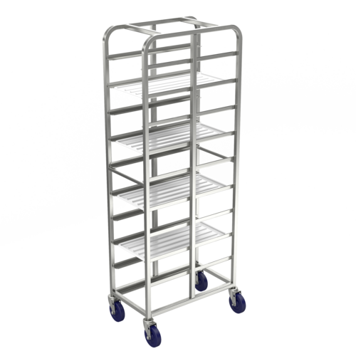 Winholt AL-1210-XB Aluminum Mobile Platter Rack