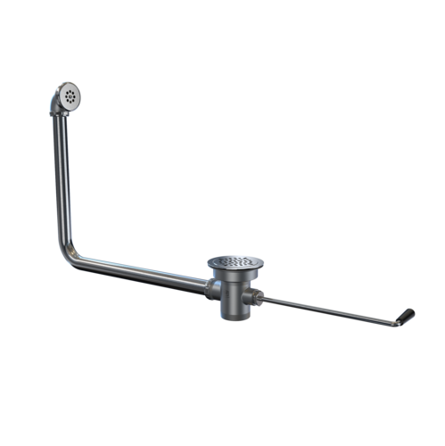NBR Equipment P5TDF Twist handle waste drain with over flow head & tube