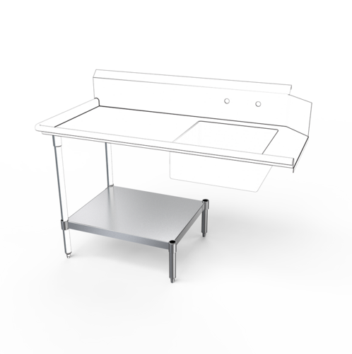 NBR Equipment DTU-S48 Dishtable Undershelf