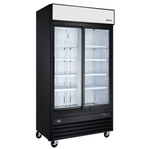 Omcan USA 50131 (RE-CN-0039-HC-BK) Merchandiser Refrigerator