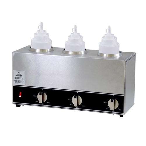 Omcan USA 44179 (FW-CN-1603) Triple Bottle Sauce Warmer