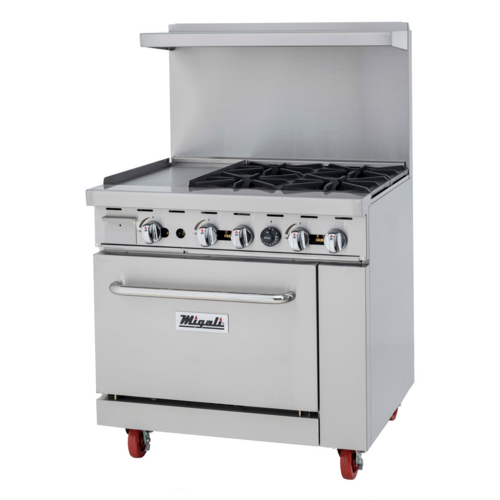 Migali C-RO4B-12GL-LP Competitor Series® Range with Griddle
