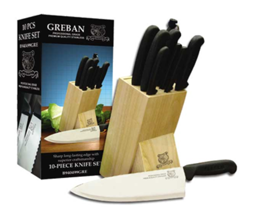 Omcan USA 12887 (12887) Knife/Block Set