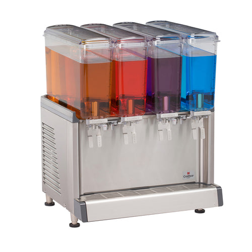Crathco-UNIC CS-4E-16-290 (BPA FREE) Crathco Beverage - Simplicity® Bubbler® Mini-Quad Pre-Mix Cold Beverage Dispenser