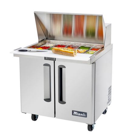 Migali C-SP36-15BT-HC Competitor Series® Refrigerated Counter/Big Top Sandwich Prep Table