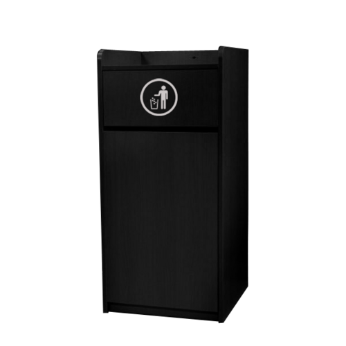 Omcan USA 46584 36-Gallon Waste Receptacle - Black (Coming Soon)