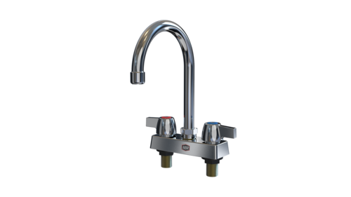 NBR Equipment P3D4S5G 4" deck mount faucet